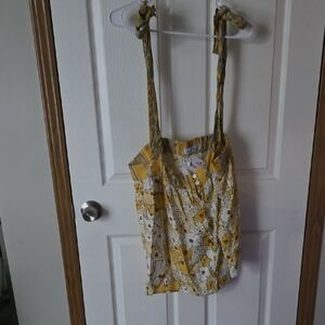 Yellow Floral Women's Top
